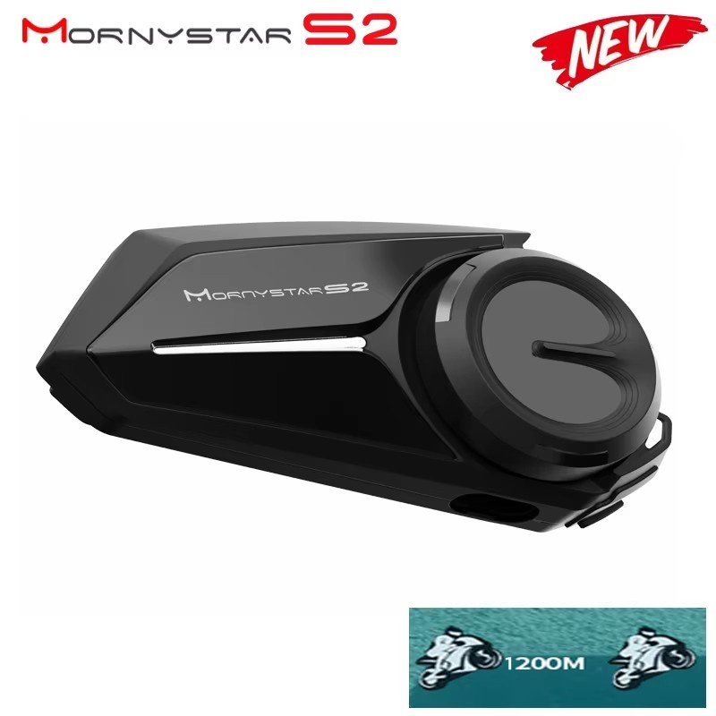 Universal Motorcycle Helmet Intercom Headset - Mornystar S2 سماعة خوذة دراجة نارية