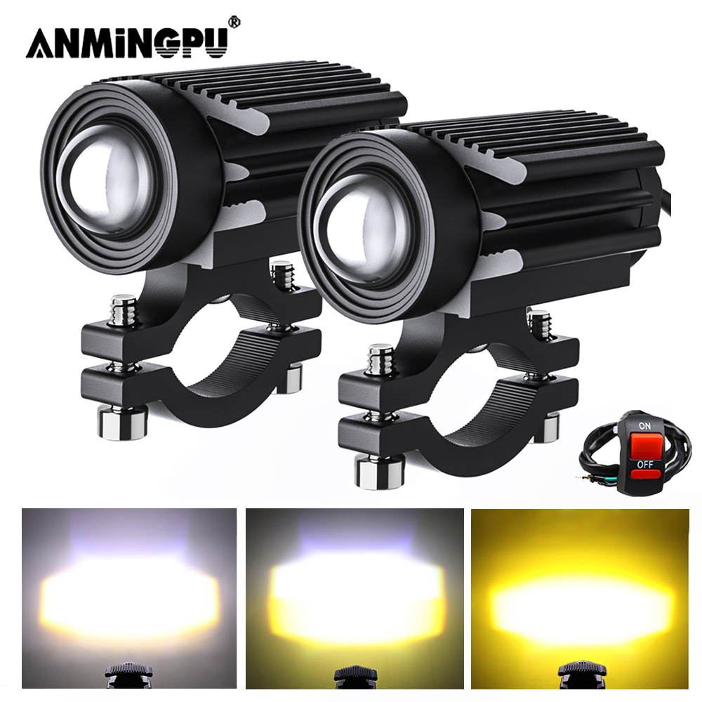 Universal Motorcycle Led Headlight Projector - دراجة نارية LED ضوء دراجة نارية