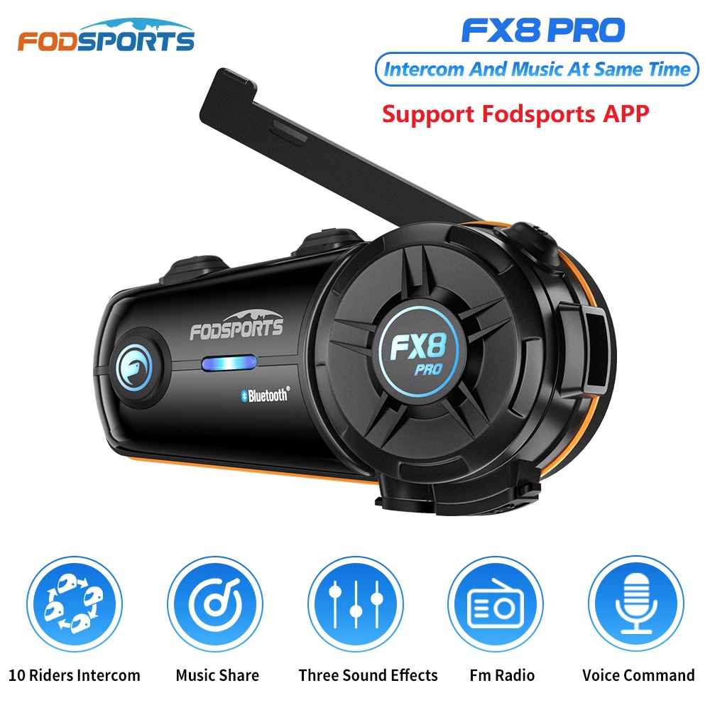 Universal Motorcycle Helmet Intercom Headset - Fodsports FX8 Pro دراجة نارية انتركم