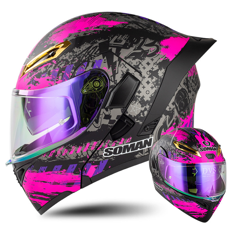 Modular Flip Up Motorcycle Helmet Dot Approved - خوذة دراجة نارية معتمدة من نقطة