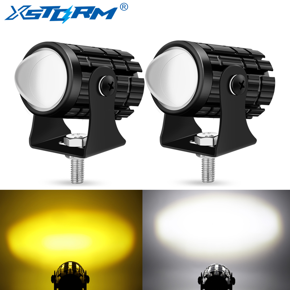Universal Motorcycle Led Headlight Projector - العالمي للدراجات النارية LED العلوي العارض