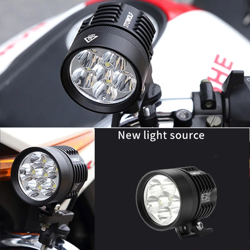 مصباح أمامي للدراجات النارية L - مراجعة Universal Motorcycle Led Headlight Projector وسعره