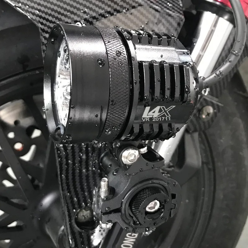 مصباح أمامي للدراجات النارية L - مراجعة Universal Motorcycle Led Headlight Projector وسعره