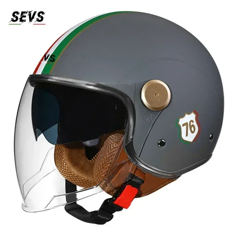 خوذة دراجة نارية مفتوحة الوجه  - مراجعة Vintage Open Face Retro Helmet وسعره