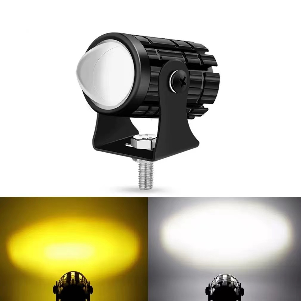 مصباح أمامي LED عالمي للدراجات - مراجعة Universal Motorcycle Led Headlight Projector وسعره
