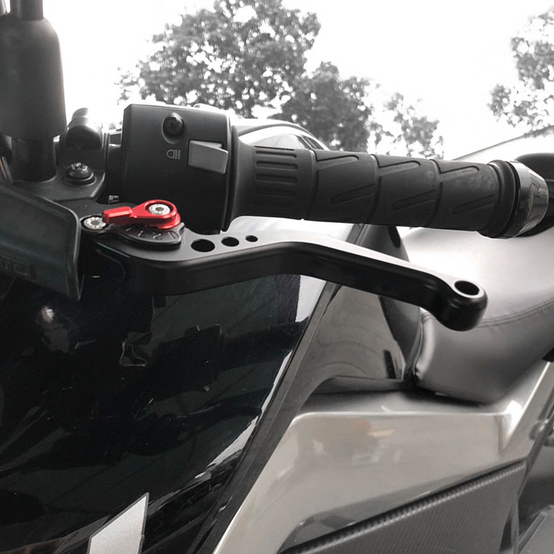ذراع فرامل قصير للدراجات النار - مراجعة Cnc Aluminum Adjustable Brake Clutch Levers وسعره