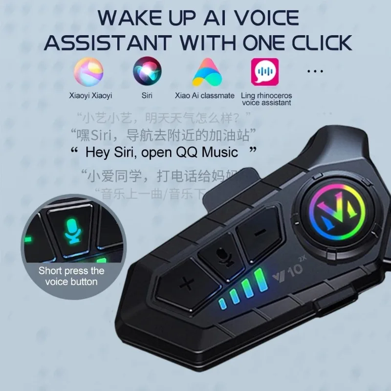 خوذة دراجة نارية لاسلكية Y10 2 - مراجعة Universal Motorcycle Helmet Intercom Headset وسعره