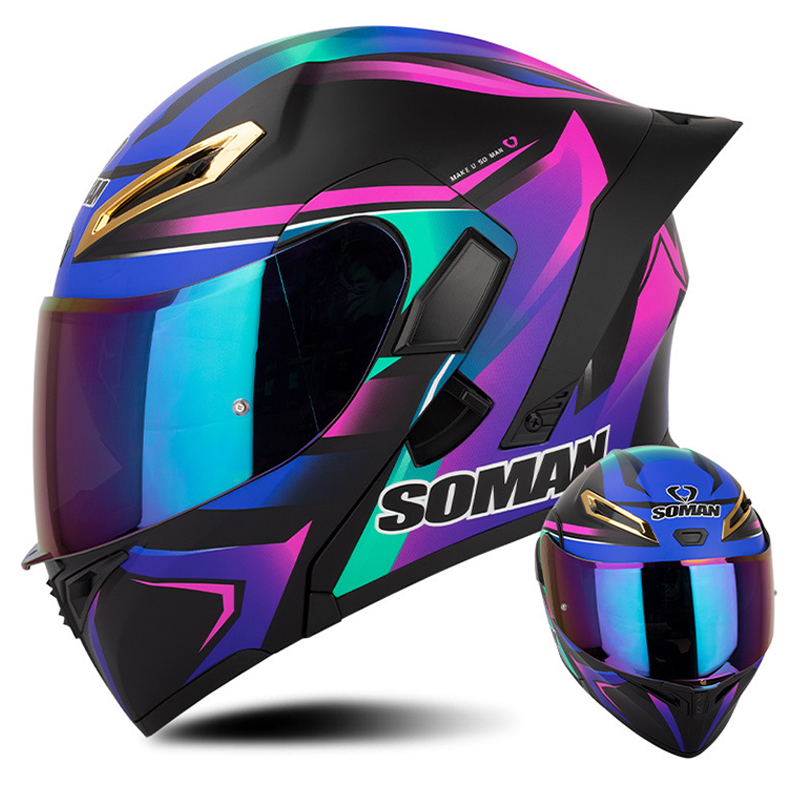 خوذة دراجة نارية معتمدة من نقط - مراجعة Modular Flip Up Motorcycle Helmet Dot Approved وسعره