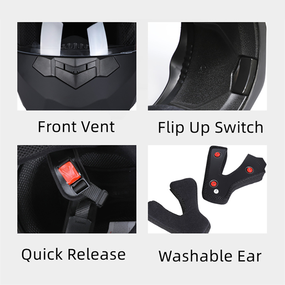 وحدات دراجة نارية خوذة عدسة مز - مراجعة Motorcycle Helmet Inner Sun Visor Lens وسعره