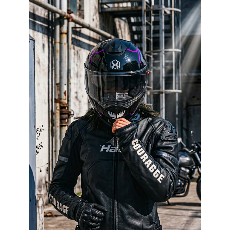خوذة دراجة نارية كاملة الوجه ق - مراجعة Modular Flip Up Motorcycle Helmet Dot Approved وسعره