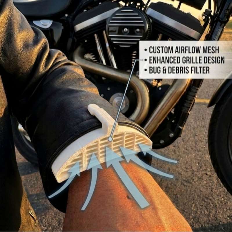 فتحة تهوية لذراع سترة الدراجة  - مراجعة Riding Gear وسعره