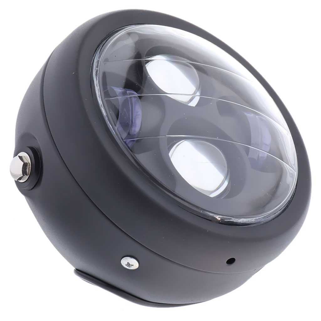 مصباح أمامي دائري عالمي للدراج - مراجعة Universal Motorcycle Led Headlight Projector وسعره