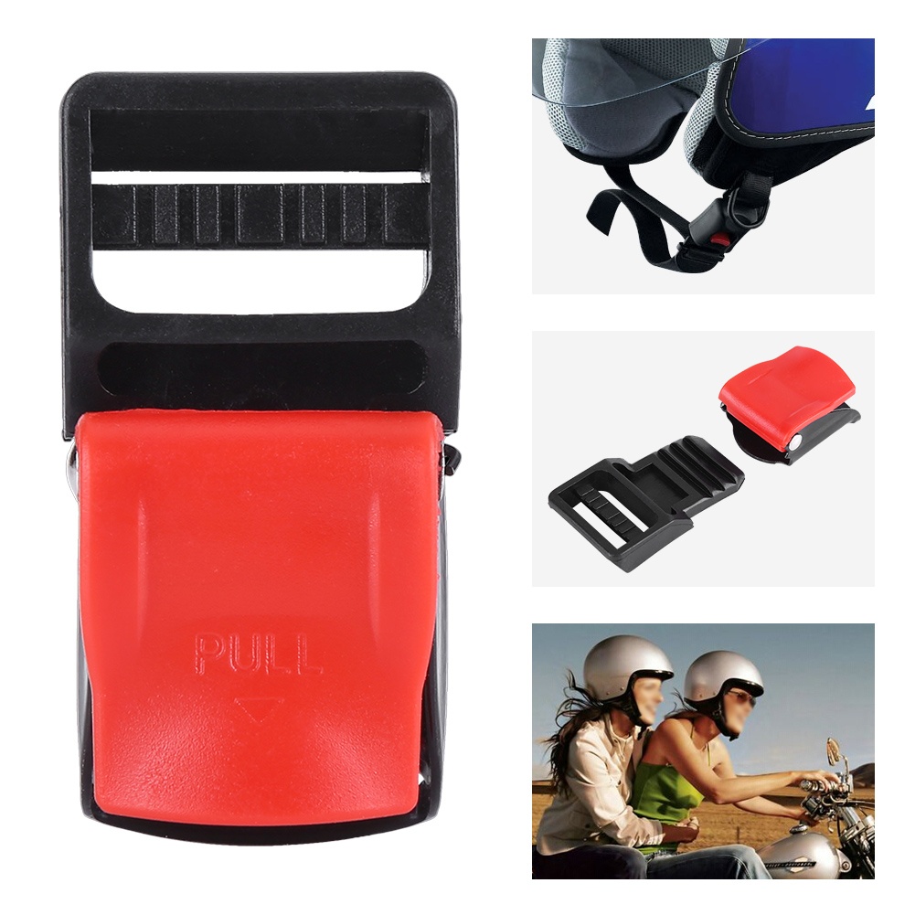 5 قطع من مشابك خوذة الدراجة ال - مراجعة Quick Release Buckle Motorcycle Helmet وسعره
