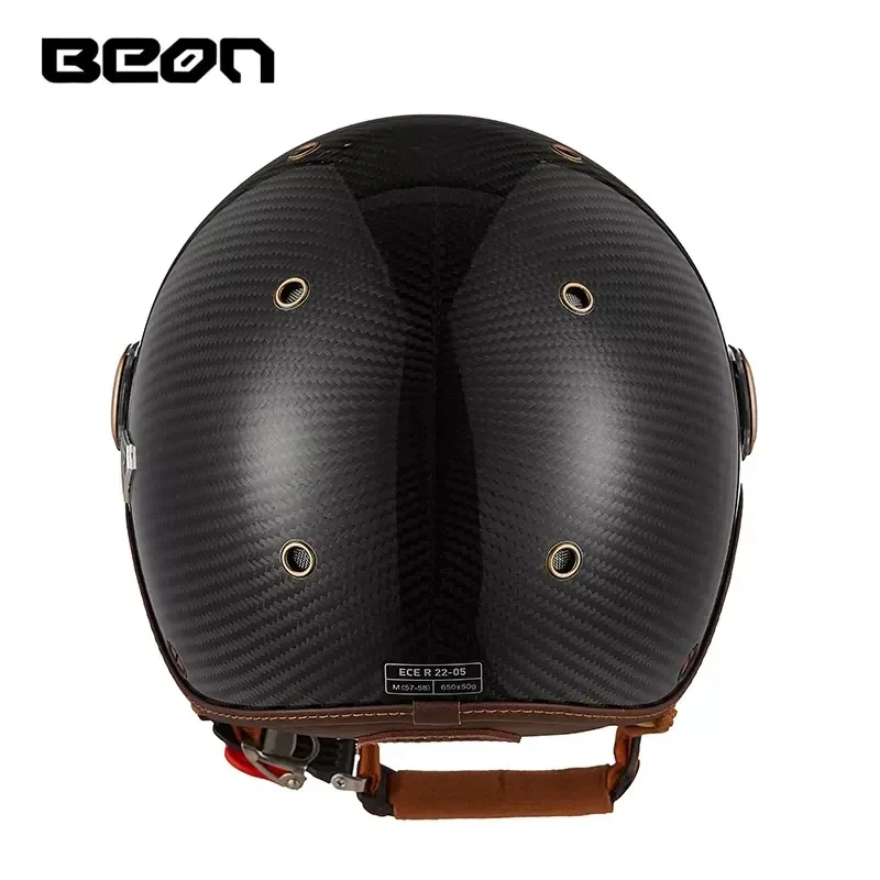 BEON BR13 ريترو مفتوح الوجه نص - مراجعة Vintage Open Face Retro Helmet وسعره
