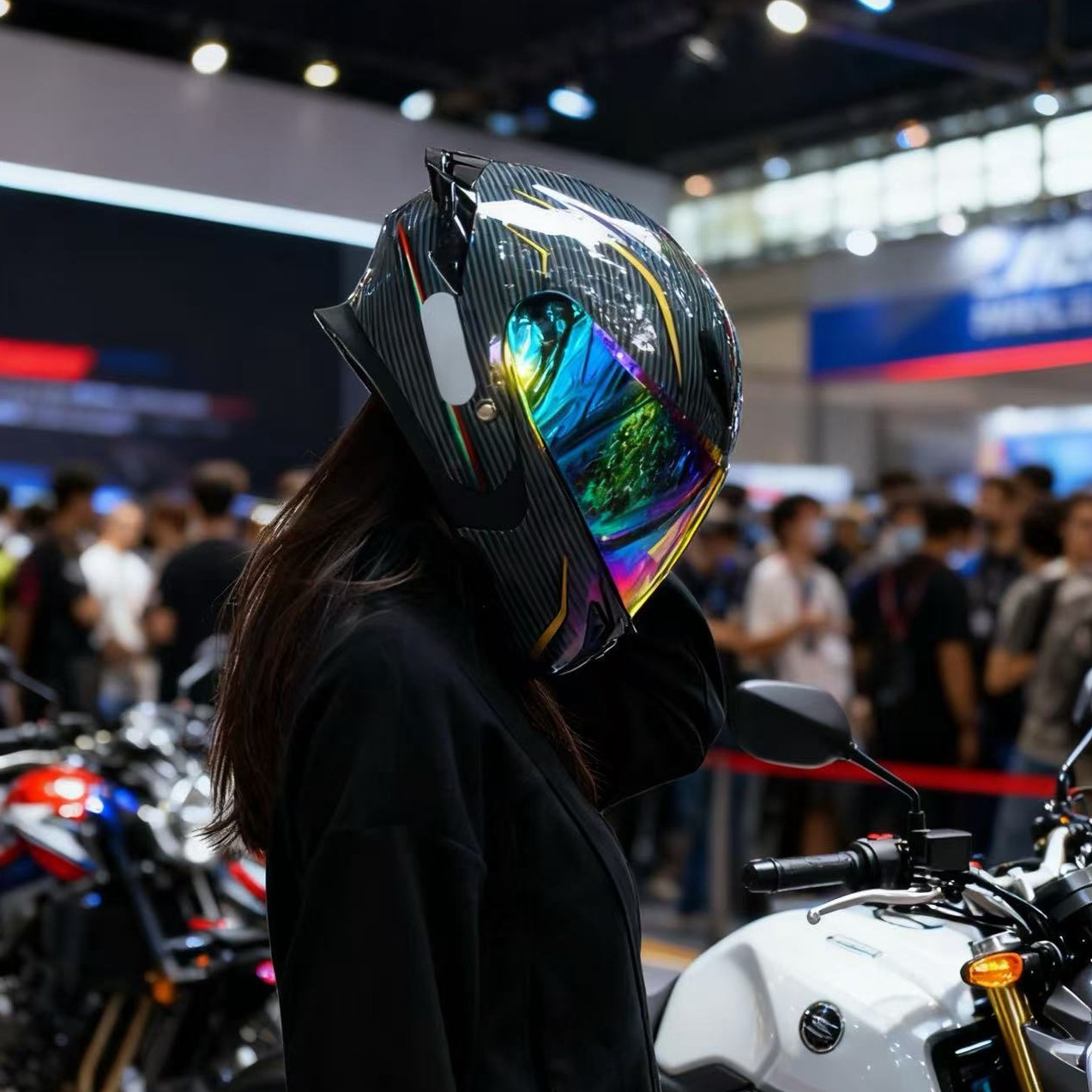 خوذة دراجة نارية معتمدة قابلة  - مراجعة Dual Visor Motorcycle Racing Helmet وسعره