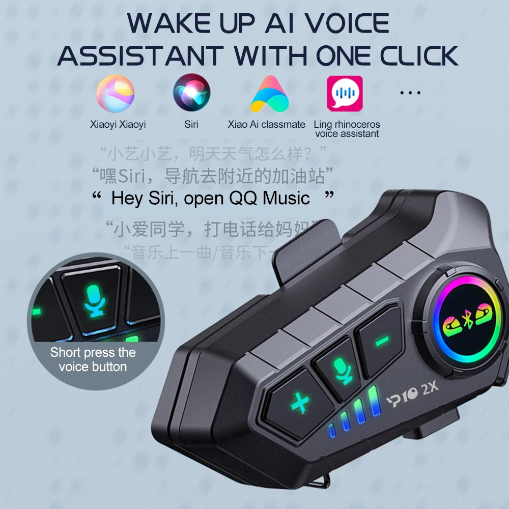 Y10 2x دراجة نارية إنترفون سما - مراجعة Universal Motorcycle Helmet Intercom Headset وسعره