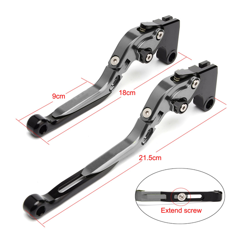 مجموعة مقابض القابض والفرامل ا - مراجعة Cnc Aluminum Adjustable Brake Clutch Levers وسعره