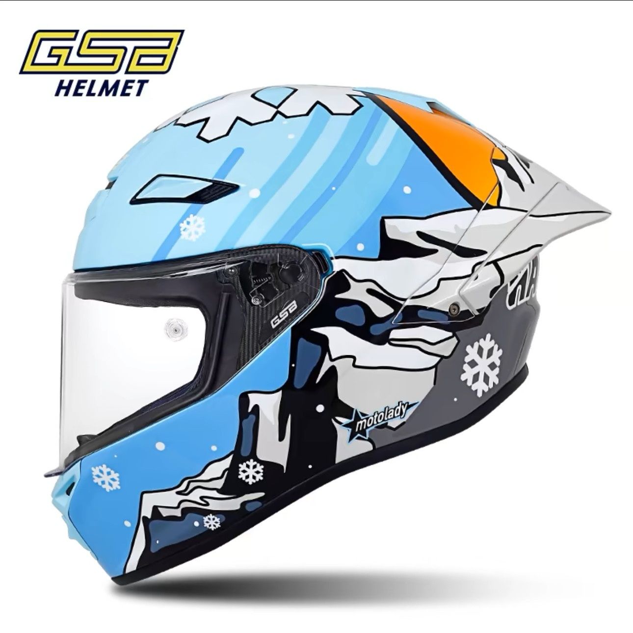 خوذة GSB من ألياف الكربون RC5  - مراجعة Carbon Fiber Lightweight Motorcycle Helmet وسعره