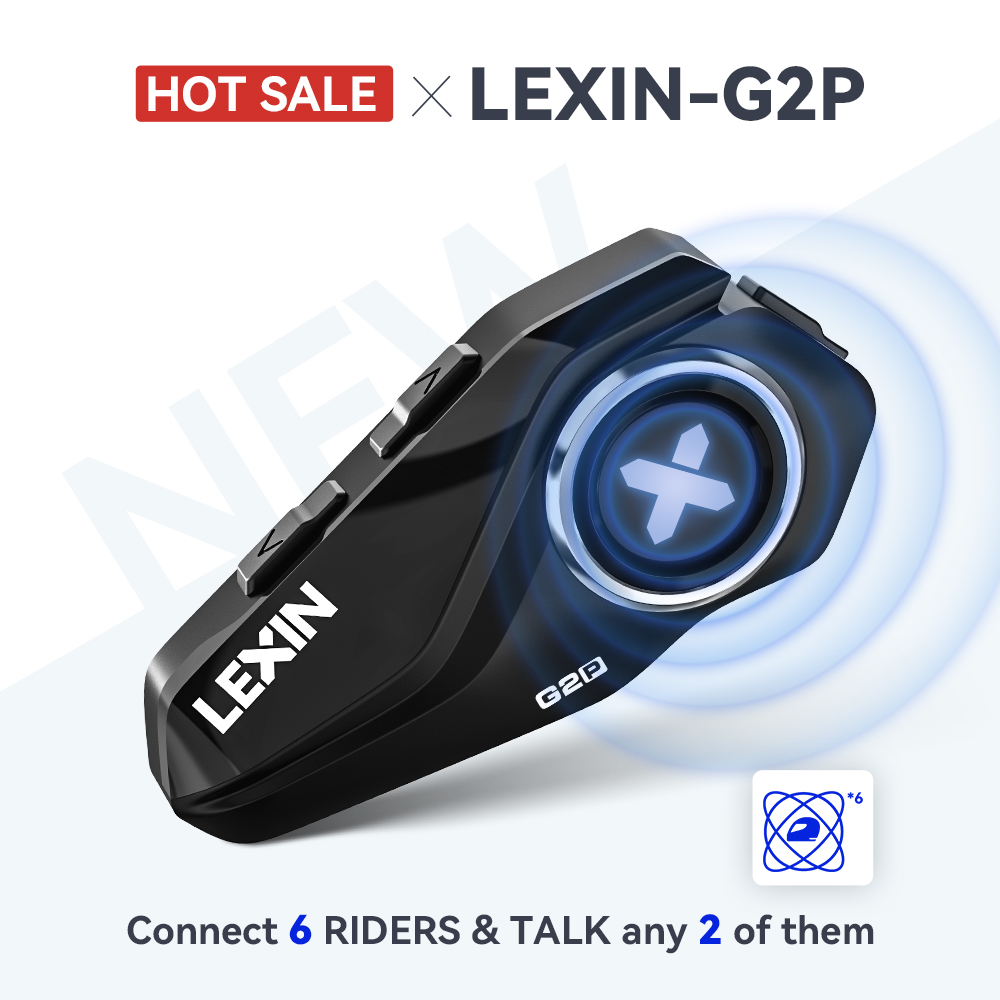 Lexin G2P دراجة نارية إنترفون  - مراجعة Universal Motorcycle Helmet Intercom Headset وسعره