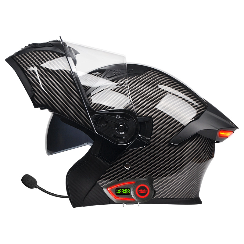 خوذات دراجات نارية من مادة ABS - مراجعة Modular Flip Up Motorcycle Helmet Dot Approved وسعره
