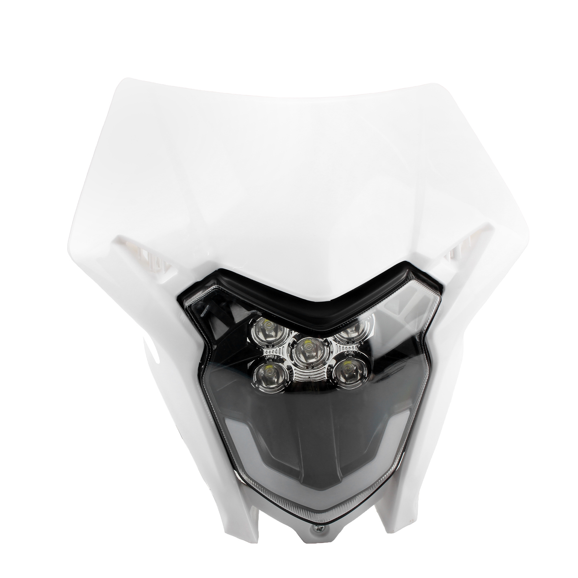 كشافات أمامية LED للدراجات الن - مراجعة Universal Motorcycle Led Headlight Projector وسعره
